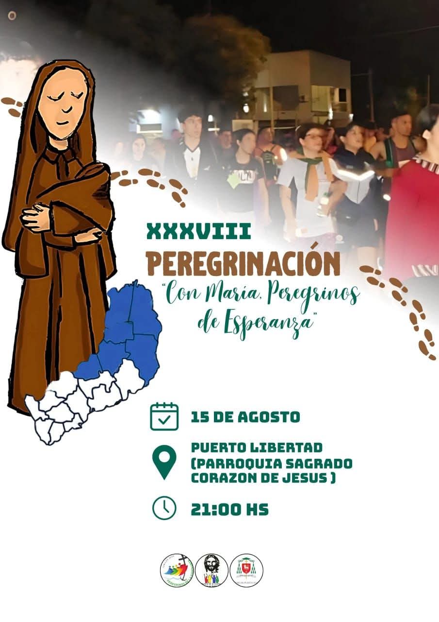 Peregrinación N°38 de la Virgen Santa María del Iguazú: «Con María Peregrinos de Esperanza»