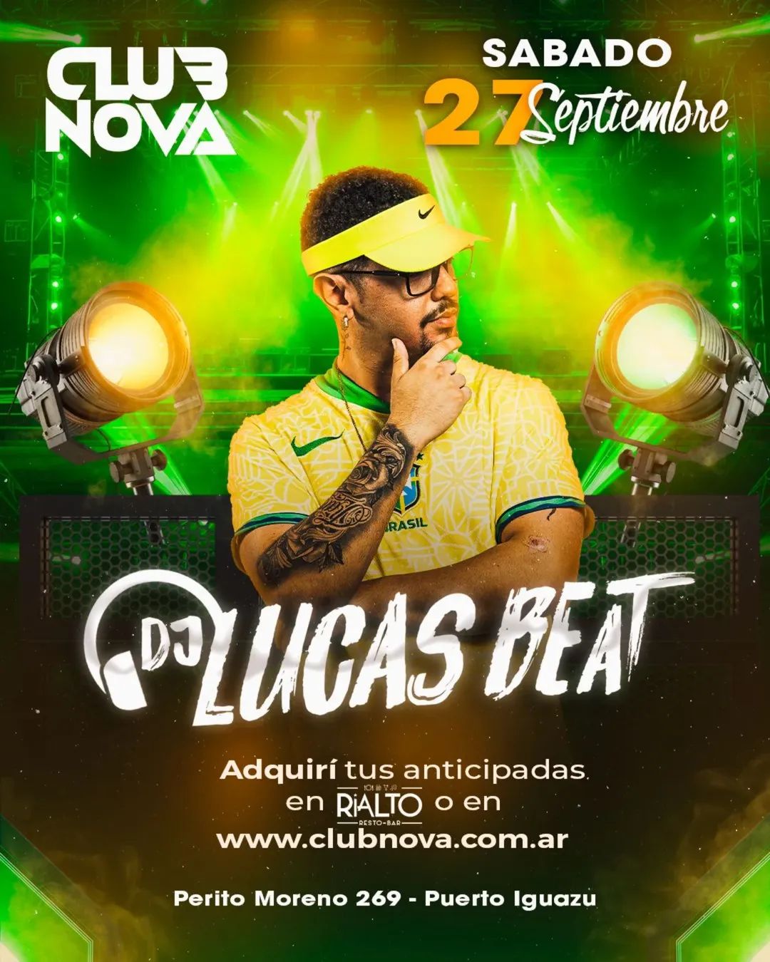 Fiesta en Club Nova este sábado 27 de Septiembre
